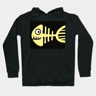 fish bone Hoodie